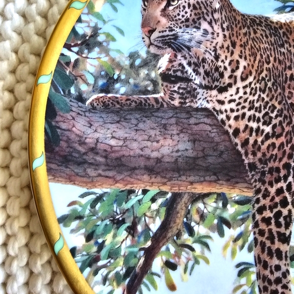 Lenox Collection Afternoon Shade Guy Coheleach Royal Cats Plate Leopard - Picture 3 of 13